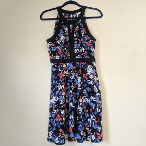 NWOT Elle floral cut out dress